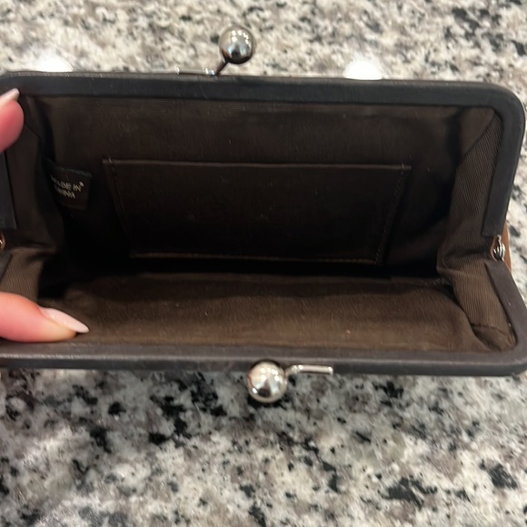 Coach Two-tone Leather Wristlet - Picture 3 of 4